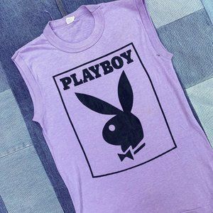 Vintage 80s 90s Playboy Tank sz S